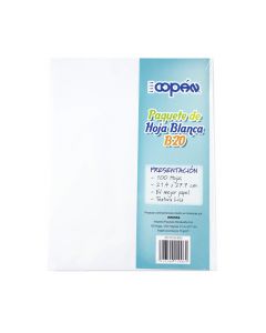 Hoja papel Copán lisa blanca 100h