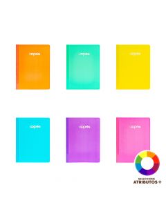Cuaderno cosido colores pastel