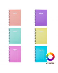 Cuaderno Copan pastel 96h