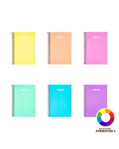 Cuaderno mini pastel 96h