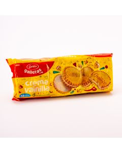 Galleta Gallito crema vainilla 12und 336g