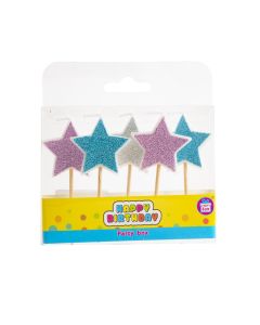 Candela cumpleaños estrellitas