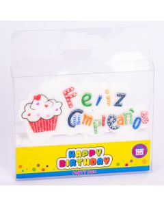 Candela cumpleaños cup cake