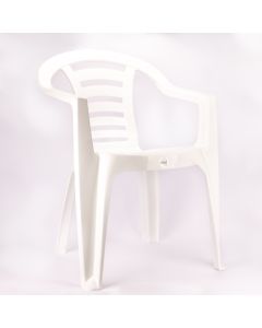 Silla plástica con brazo lisa