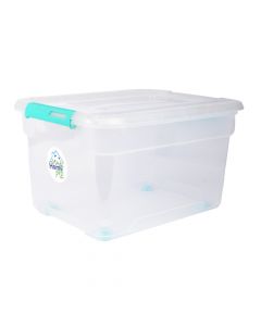 Caja Milano 23 l plástico transparente