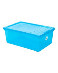 Caja celeste amplia y útil