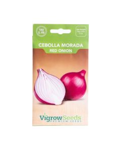 Sobre semilla vigrow seeds cebolla morada 2.5g