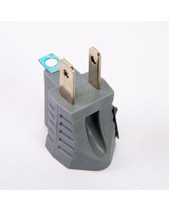 Adaptador polarizado tierra 15a 125v