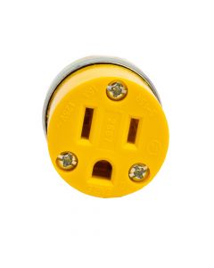 Conector metálico polarizado