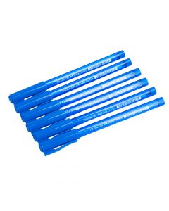 Bolígrafo medio tri Flow azul blister 5+1