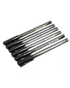 Bolígrafo medio tri Flow negro blister 5+1