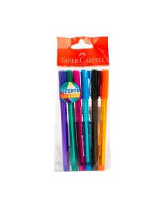 Blister 5+3 punta fina tri flow colores cálidos Faber Castell