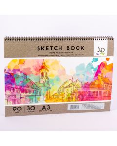 Cuaderno dibujo 42 x 29.7 cm 30h resorte Surtido por estilo
