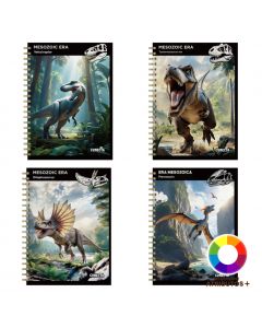 Cuaderno cosido diseño dinosaurios