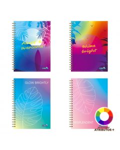 Cuaderno espiral diseño verano