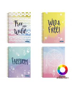 Cuaderno espiral diseño salvaje