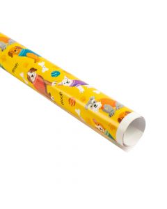 Papel regalo perritos 70x50cm couche