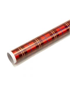 Papel cuadros navideños rojo