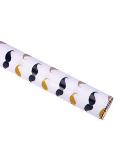 Papel de regalo bigotes colores hombre