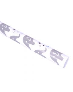 Papel de regalo elefante celeste bebé