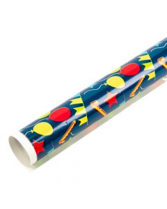 Papel de regalo globos cumpleaños