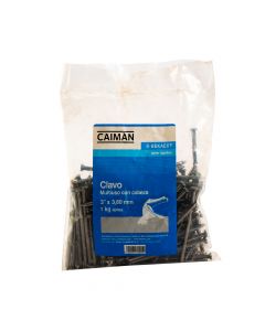 Clavo empacado con cabeza 3pulg 1kg cal. 9 3.80mm