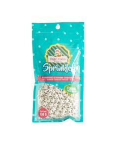 Adorno queque magic colors big silver star 100g