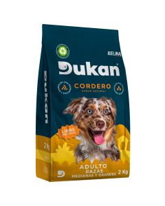 Alimento seco para perro adulto raza mediana 4kg cordero
