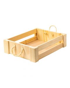 Caja madera cuadrada 32x23cm