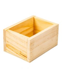 Cajita madera lisa compacta