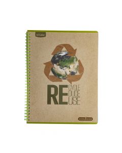 Cuaderno grande 100h ecológico espiral