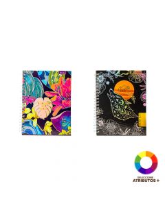 Cuaderno femenino resistente escolar