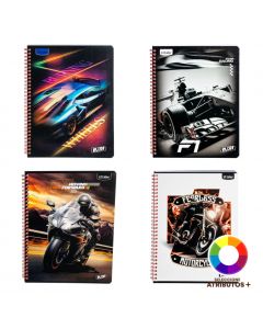 Cuaderno espiral diseño dinámico