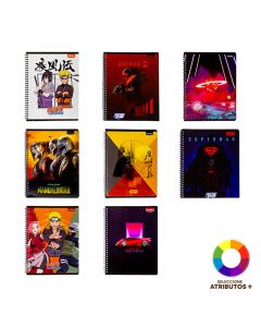 Cuaderno masculino resistente escolar