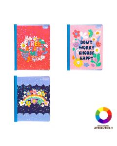 Cuaderno alegre resistente escolar
