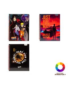 Cuaderno espiral diseño masculino