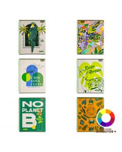 Cuaderno espiral ecológico sostenible