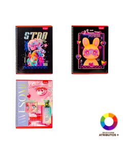 Cuaderno espiral modelo Mankaii