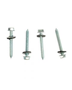 Tornillo para techo punta fina 12und