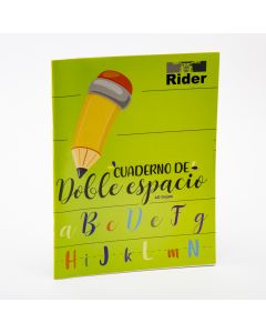 Cuaderno doble espacio 40h