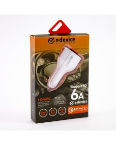 Adaptador E-Device auto ee10 pd+qc 3.0