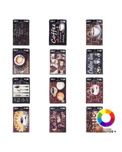 Alfombra afelpada estampado café