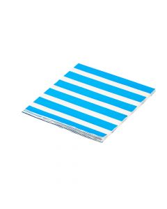 Servilleta papel Carnival diseño rayas 16und azul metálico
