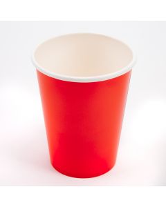 Vaso cartón 8und rojo