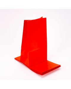 Bolsa papel carnival liso 8und rojo