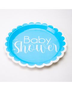 Plato baby shower 7pulg 6und