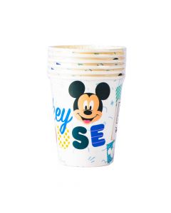 Vaso cartón carnival estampado Mickey Mouse 9oz 6und