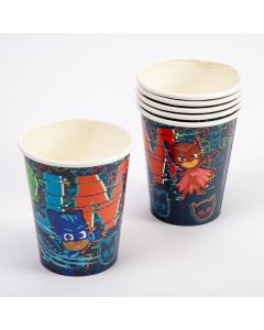 Vaso cartón Carnival estampado 9oz 6und