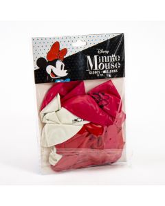 Globo látex Minnie Mouse 12pulg 15und surtido