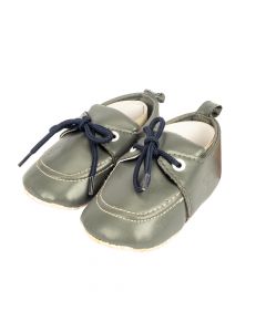 Zapato niño bebe liso con lazo
